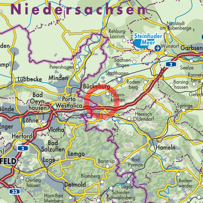 Landkarte Bad Eilsen