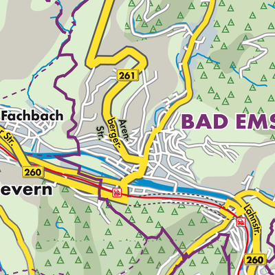Übersichtsplan Bad Ems