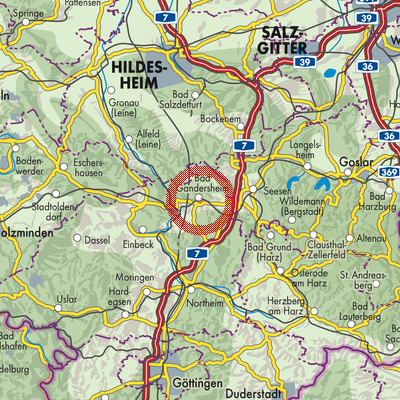 Landkarte Bad Gandersheim