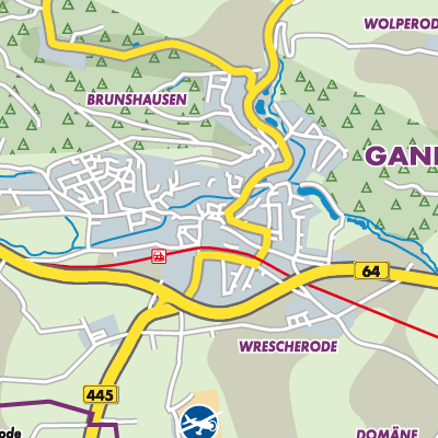 Übersichtsplan Bad Gandersheim