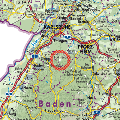 Landkarte Bad Herrenalb