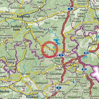 Landkarte Bad Lobenstein
