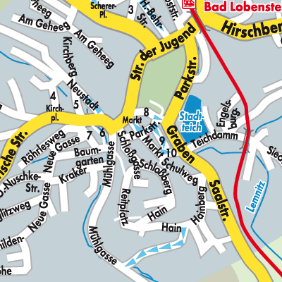Stadtplan Bad Lobenstein