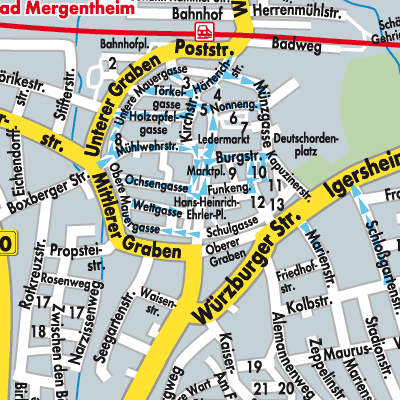 Stadtplan Bad Mergentheim