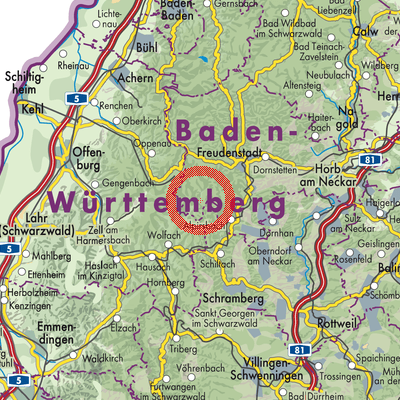 Landkarte Bad Rippoldsau-Schapbach
