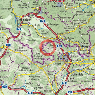 Landkarte Bad Rodach