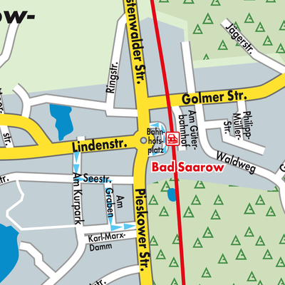 Stadtplan Bad Saarow
