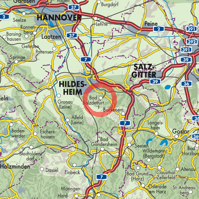 Landkarte Bad Salzdetfurth