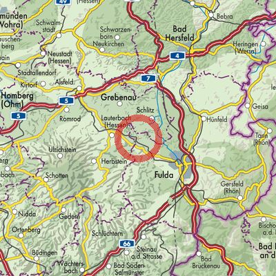 Landkarte Bad Salzschlirf