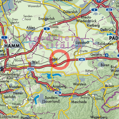 Landkarte Bad Sassendorf