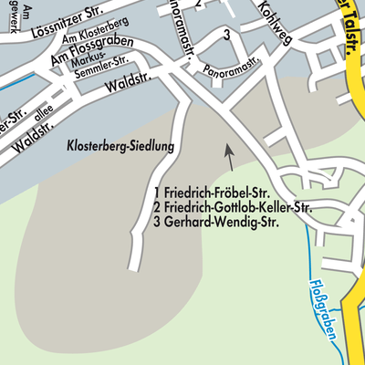 Stadtplan Aue-Bad Schlema