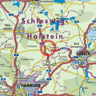 Landkarte Bad Segeberg