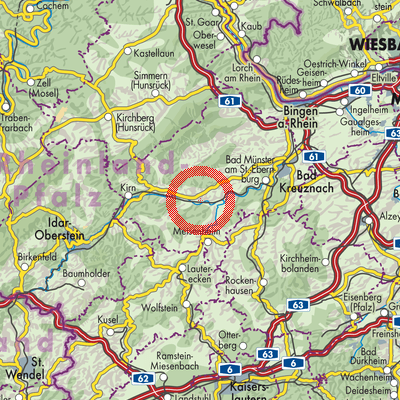 Landkarte Bad Sobernheim