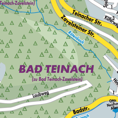 Stadtplan Bad Teinach-Zavelstein