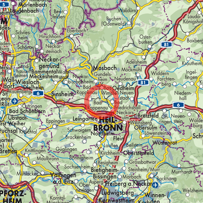Landkarte Bad Wimpfen