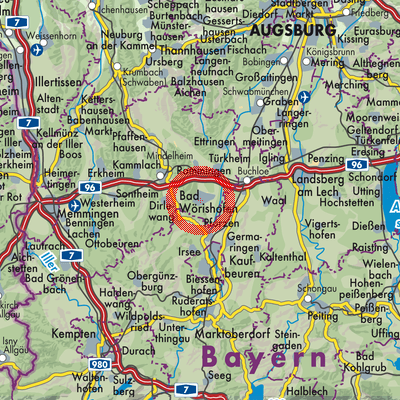 Landkarte Bad Wörishofen
