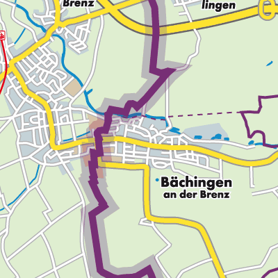 Übersichtsplan Bächingen a.d.Brenz