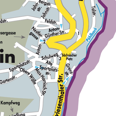 Stadtplan Bärenstein