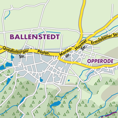Übersichtsplan Ballenstedt