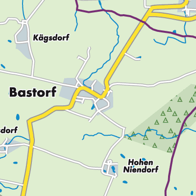 Übersichtsplan Bastorf