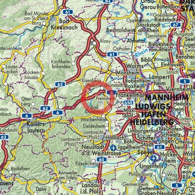 Landkarte Battenberg (Pfalz)