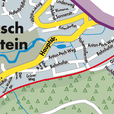 Stadtplan Bayerisch Eisenstein