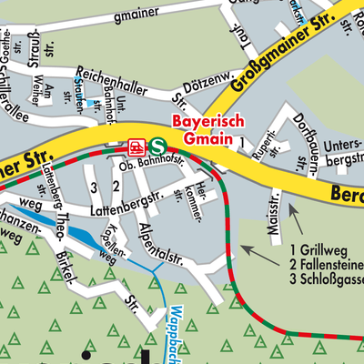 Stadtplan Bayerisch Gmain