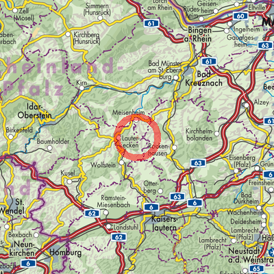 Landkarte Becherbach