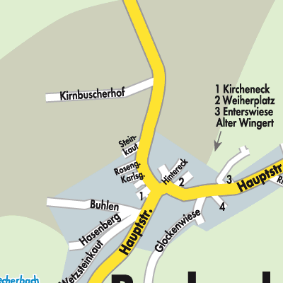 Stadtplan Becherbach