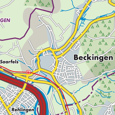 Übersichtsplan Beckingen