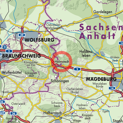 Landkarte Beendorf