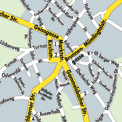 Stadtplan Beerfelden
