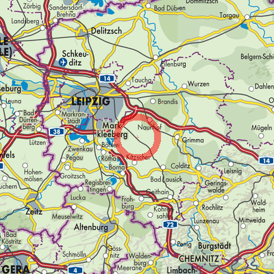 Landkarte Belgershain