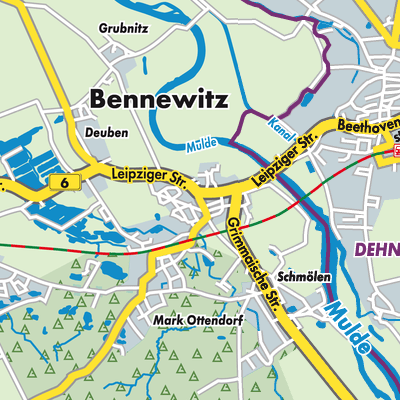 Übersichtsplan Bennewitz