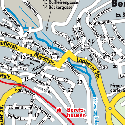 Stadtplan Beratzhausen