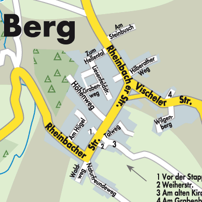 Stadtplan Berg