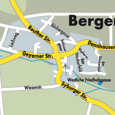 Stadtplan Bergen