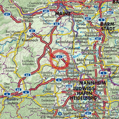 Landkarte Bermersheim