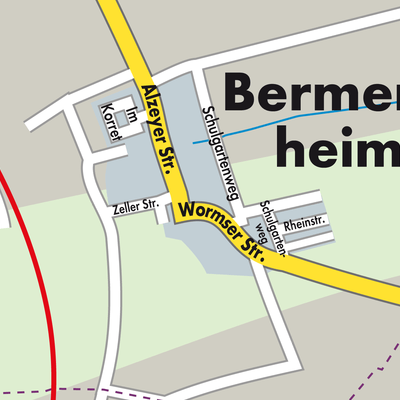 Stadtplan Bermersheim