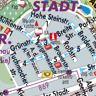 Stadtplan Bernau