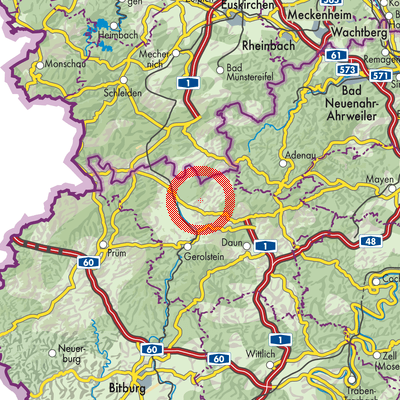 Landkarte Berndorf