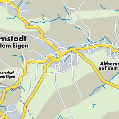 Übersichtsplan Bernstadt auf dem Eigen