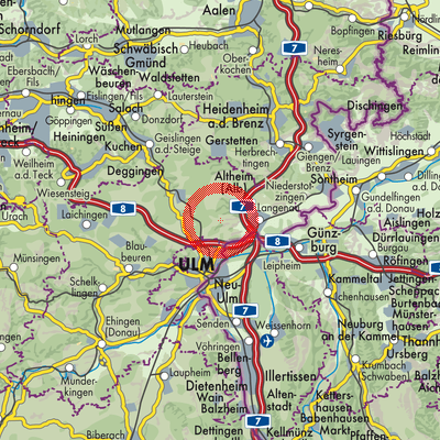 Landkarte Bernstadt