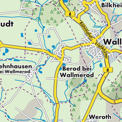 Übersichtsplan Berod bei Wallmerod