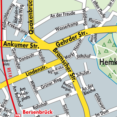Stadtplan Bersenbrück