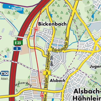 Übersichtsplan Bickenbach