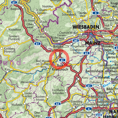Landkarte Biebelsheim