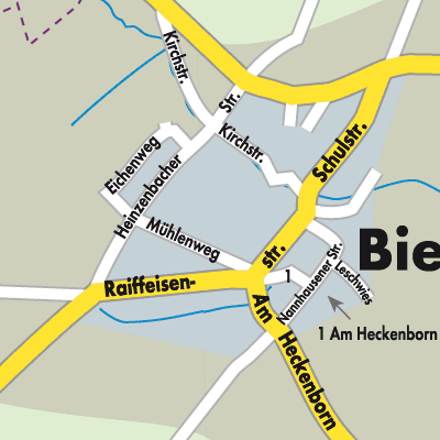 Stadtplan Biebern