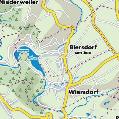 Übersichtsplan Biersdorf am See