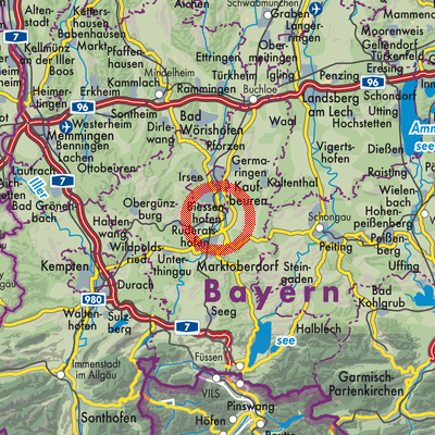 Landkarte Biessenhofen